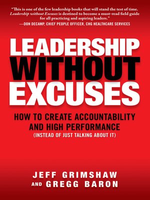 cover image of Leadership Without Excuses